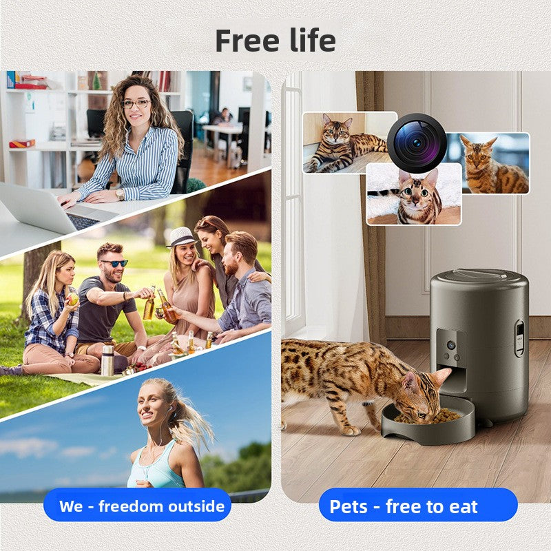 Smart Pet Feeder with Timer and WiFi Control