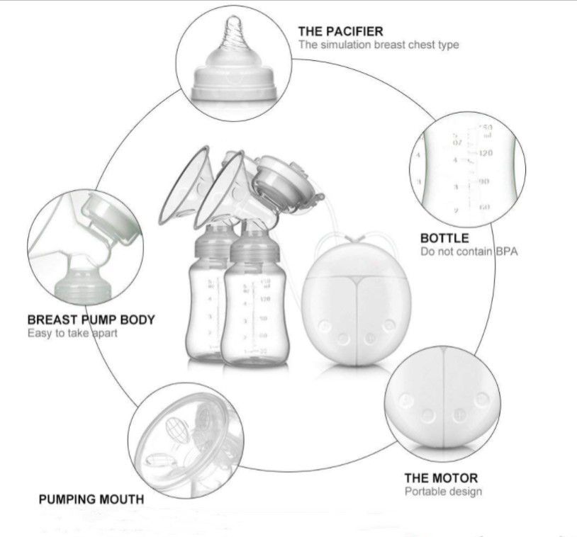 Portable Electric Double Breast Pump