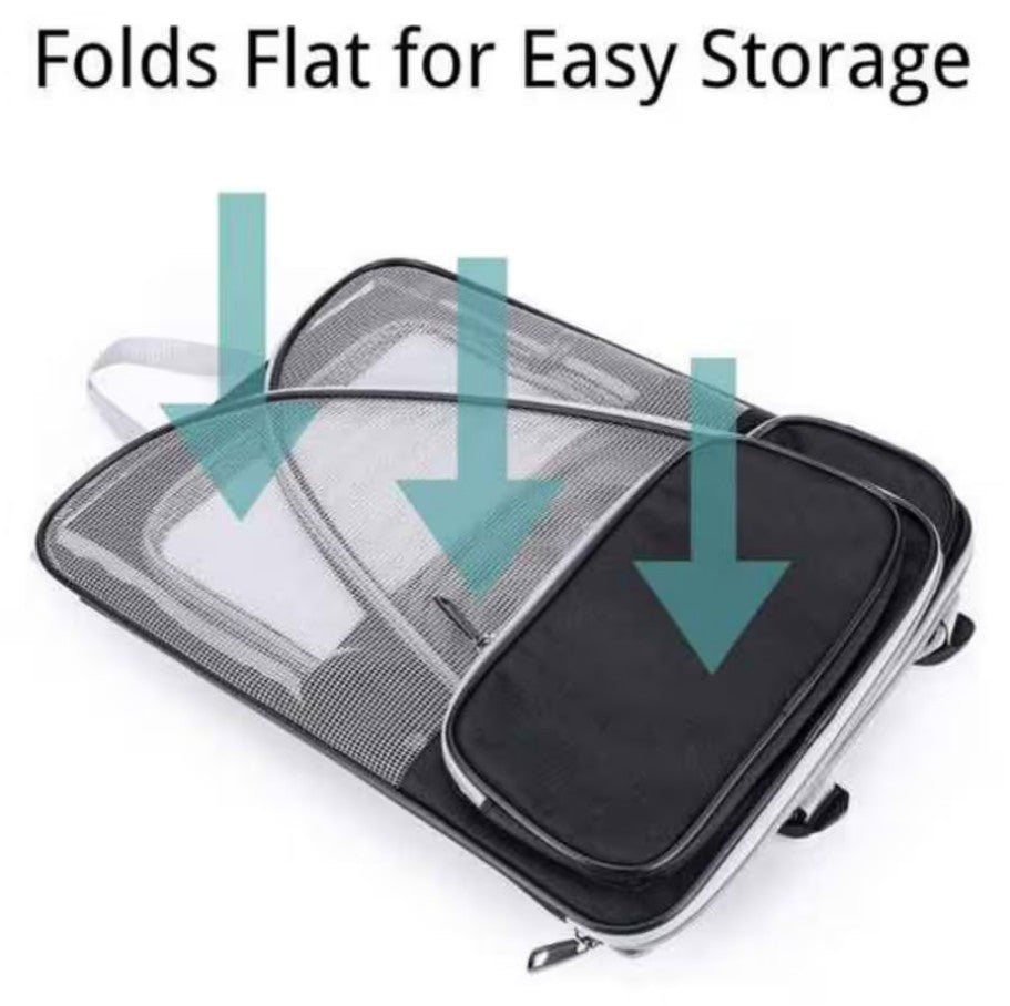 Cartzo Pet Ventilated Collapsible Mesh Carrier