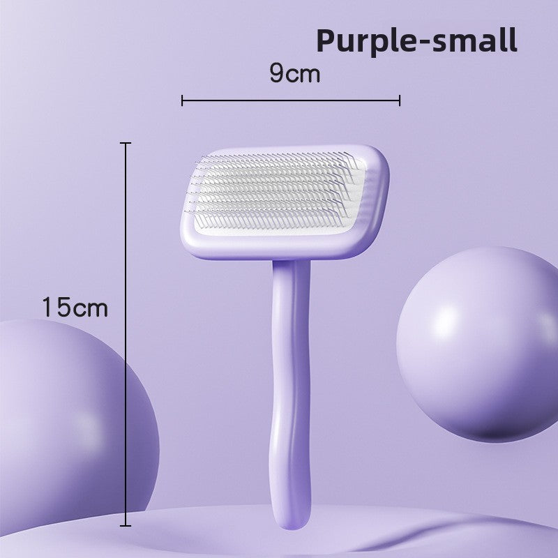 Pet Hair Removal Comb with Automatic Cleaning