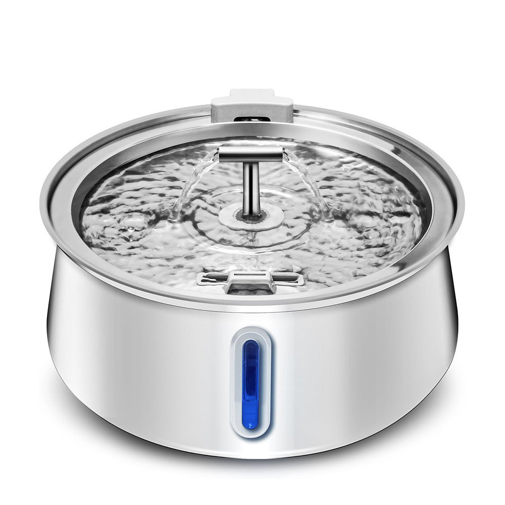Stainless Steel Pet Water Dispenser with Visual Window