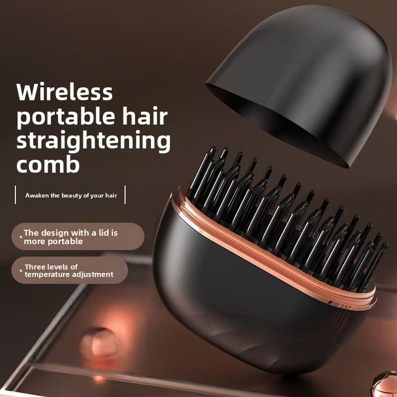 Wireless Hair Straightening Comb with Ceramic Heating