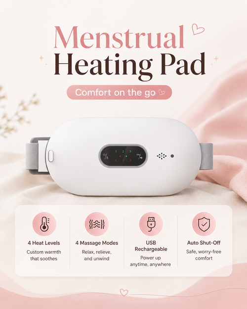 Cartzo Menstrual Heating Pad - White