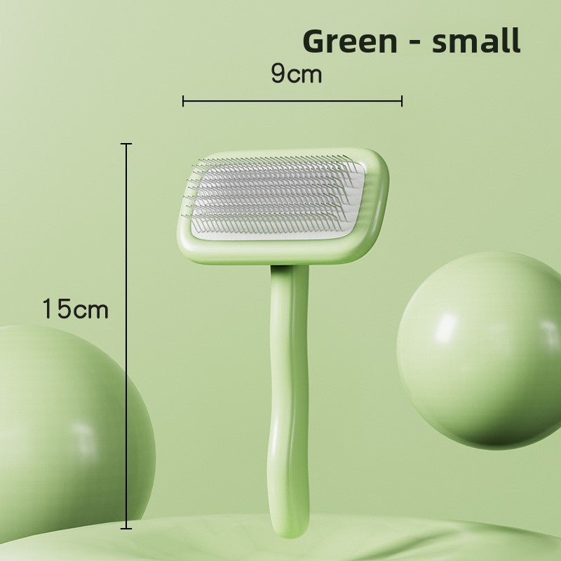 Pet Hair Removal Comb with Automatic Cleaning