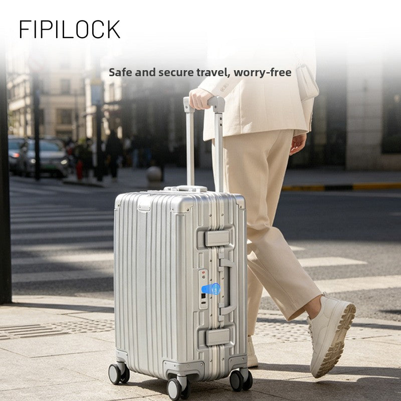 Smart Fingerprint Lock Carry-On Suitcase